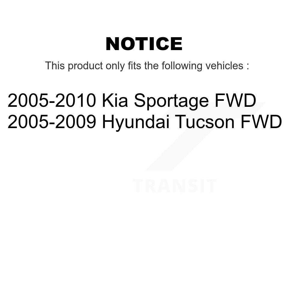 Kugel 70-512267 Rear Wheel Bearing Hub Assembly for 2005-2010 Hyundai Tucson, Kia Sportage