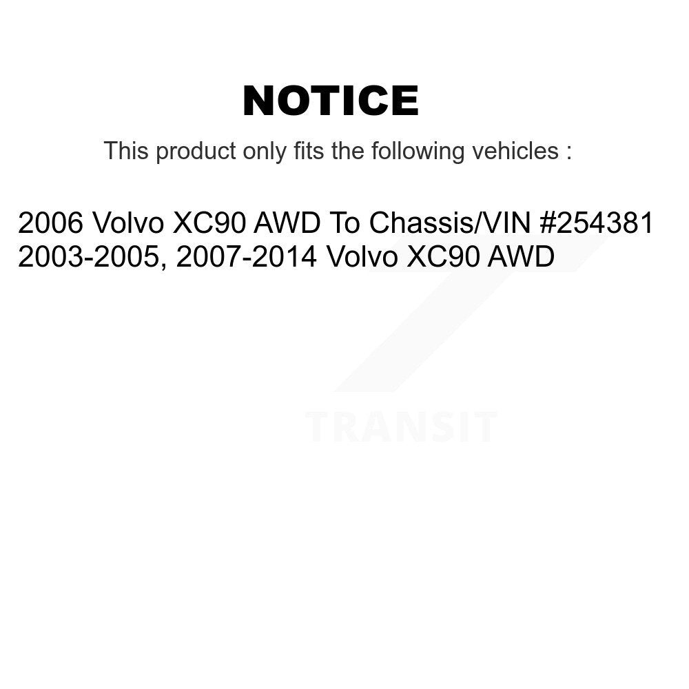 Kugel 70-512273 Rear Wheel Bearing Hub Assembly for 2003-2014 Volvo XC90