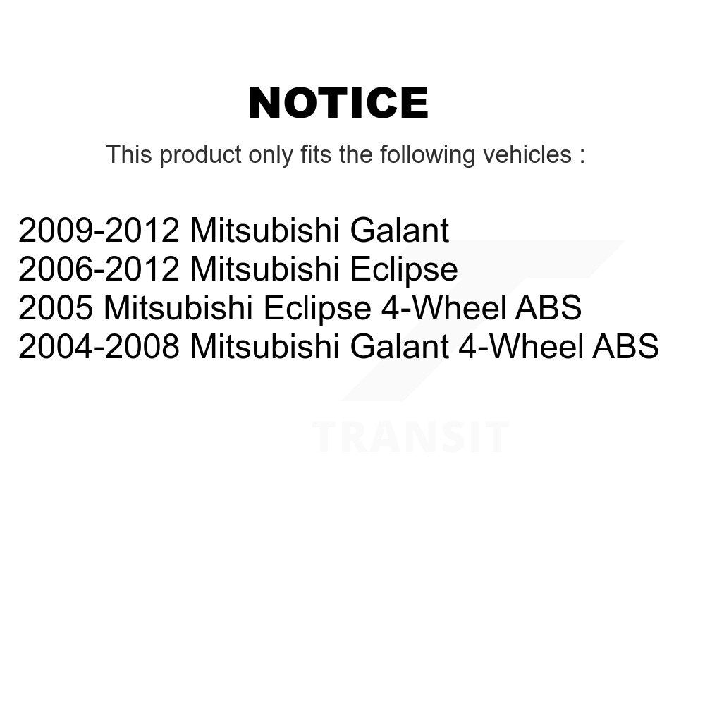 Kugel 70-512274 Rear Wheel Bearing Hub Assembly for 2004-2012 Mitsubishi Galant, Eclipse