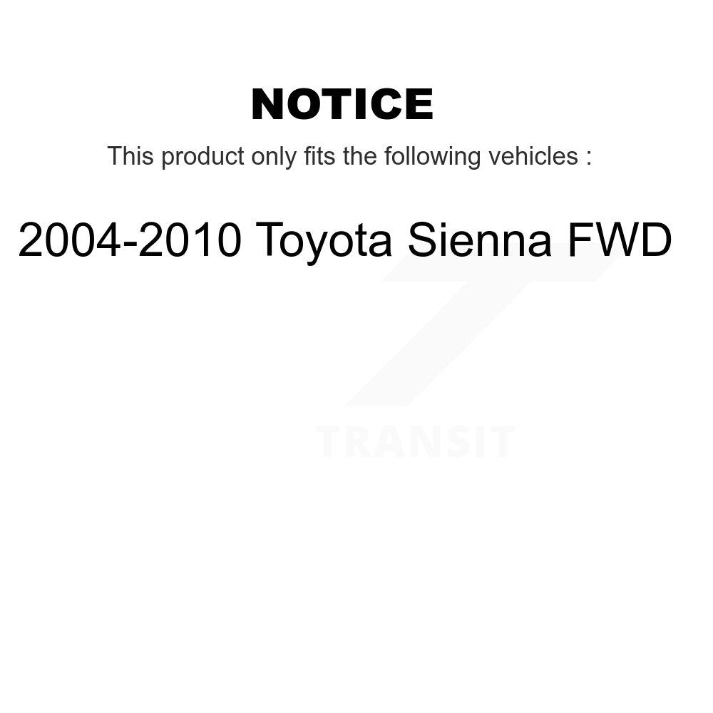 Kugel 70-512280 Rear Wheel Bearing Hub Assembly for 2004-2010 Toyota Sienna
