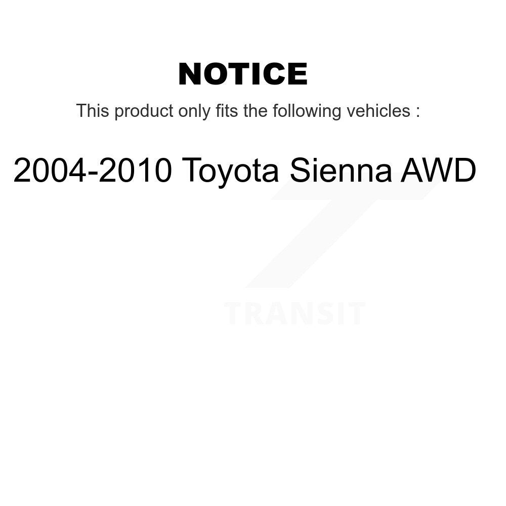 Kugel 70-512281 Rear Wheel Bearing Hub Assembly for 2004-2010 Toyota Sienna