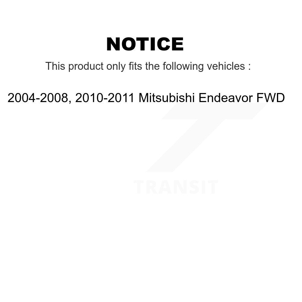 Kugel 70-512289 Rear Wheel Bearing Hub Assembly for 2004-2011 Mitsubishi Endeavor