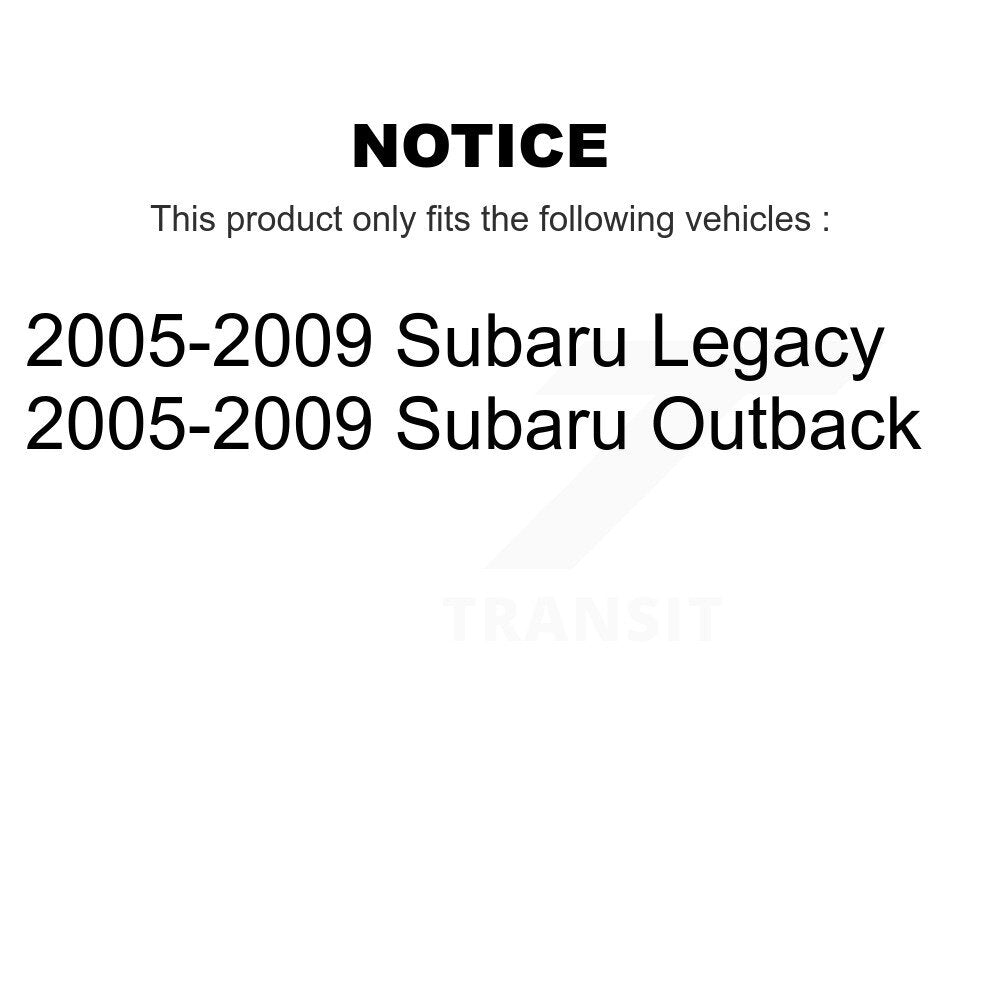 Kugel 70-512293 Rear Wheel Bearing Hub Assembly for 2005-2009 Subaru Legacy, Outback