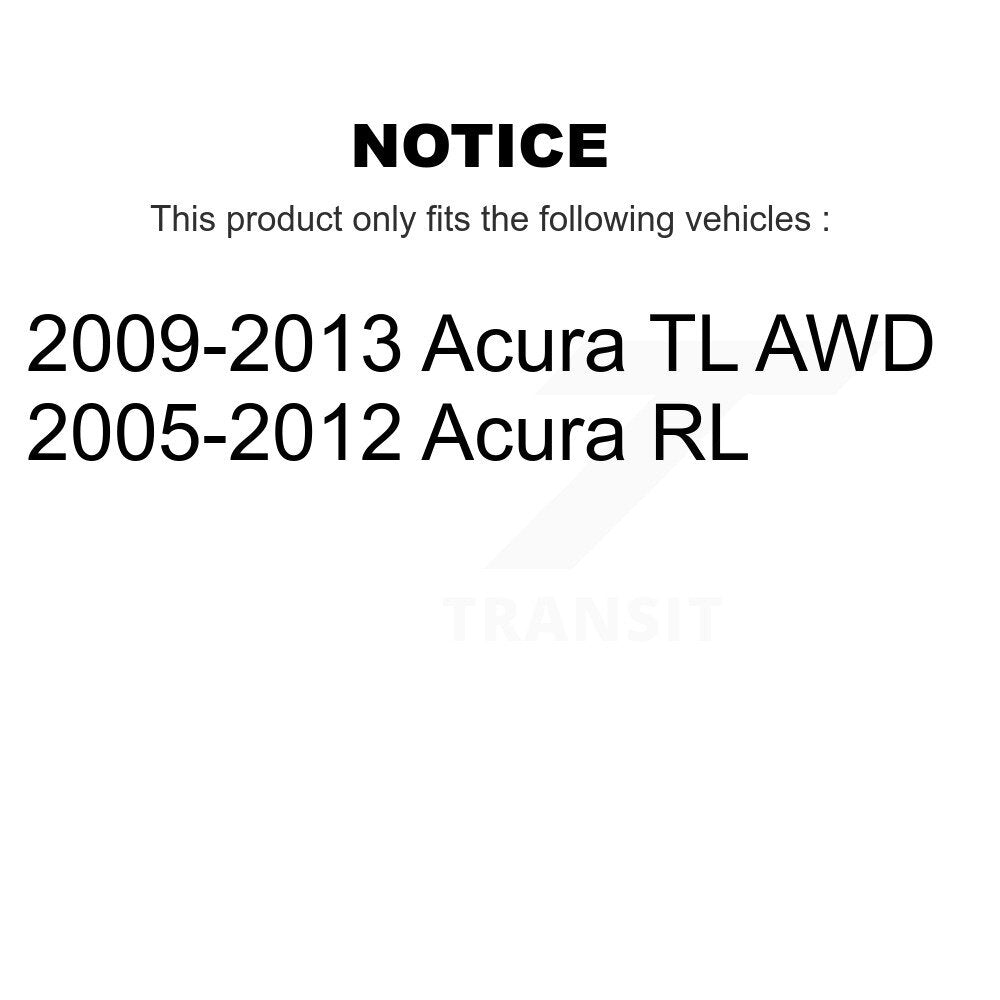 Kugel 70-512321 Rear Wheel Bearing Hub Assembly for 2005-2013 Acura RL, TL