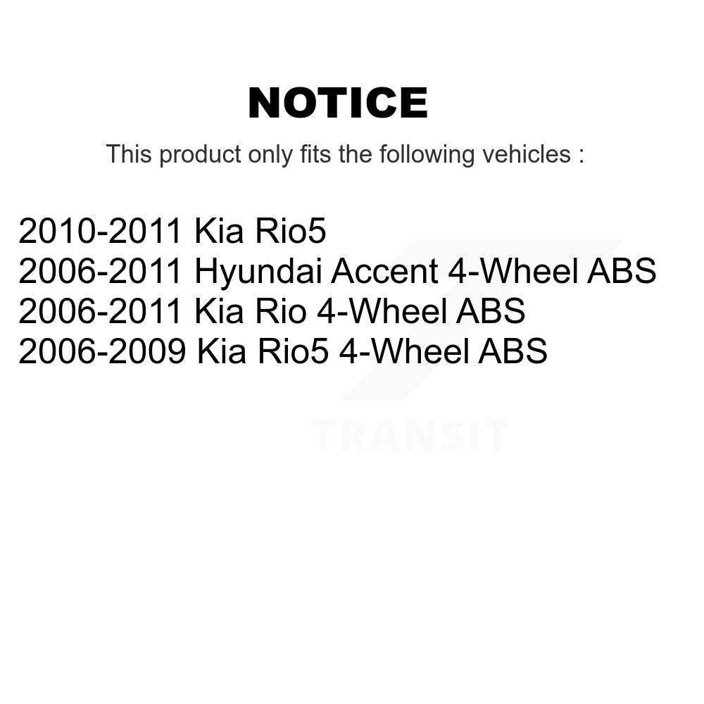 Kugel 70-512324 Rear Wheel Bearing Hub Assembly for 2006-2011 Hyundai Accent, Kia Rio, Kia Rio5