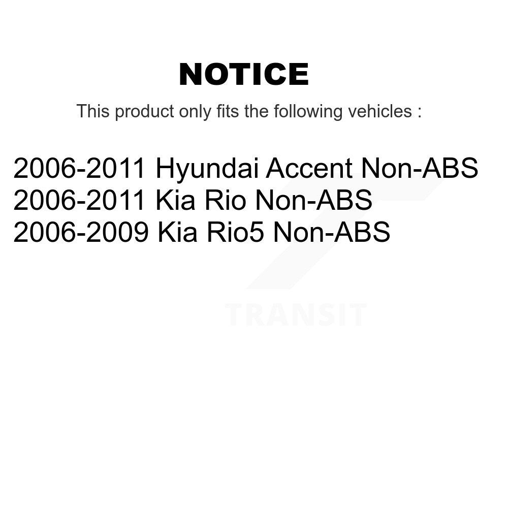 Kugel 70-512325 Rear Wheel Bearing Hub Assembly for 2006-2011 Hyundai Accent, Kia Rio, Kia Rio5