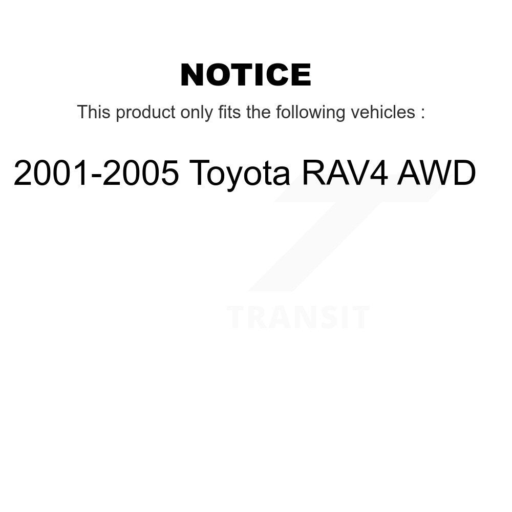 Kugel 70-512338 Rear Wheel Bearing Hub Assembly for 2001-2005 Toyota RAV4
