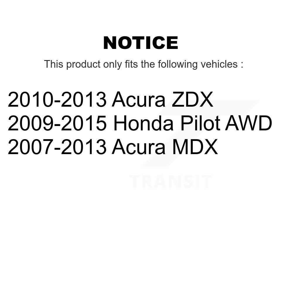 Kugel 70-512342 Rear Wheel Bearing Hub Assembly for 2007-2015 Acura MDX, Honda Pilot, Acura ZDX