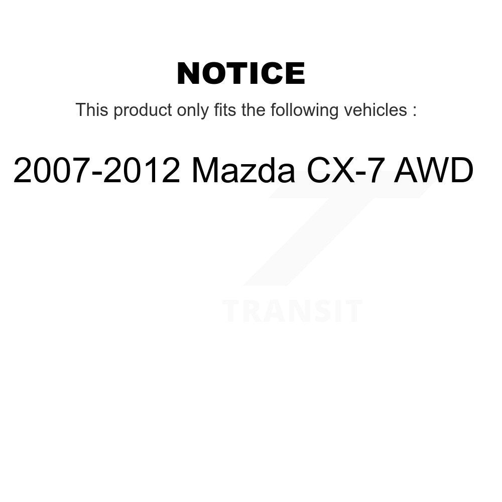 Kugel 70-512350 Rear Wheel Bearing Hub Assembly for 2007-2012 Mazda CX-7