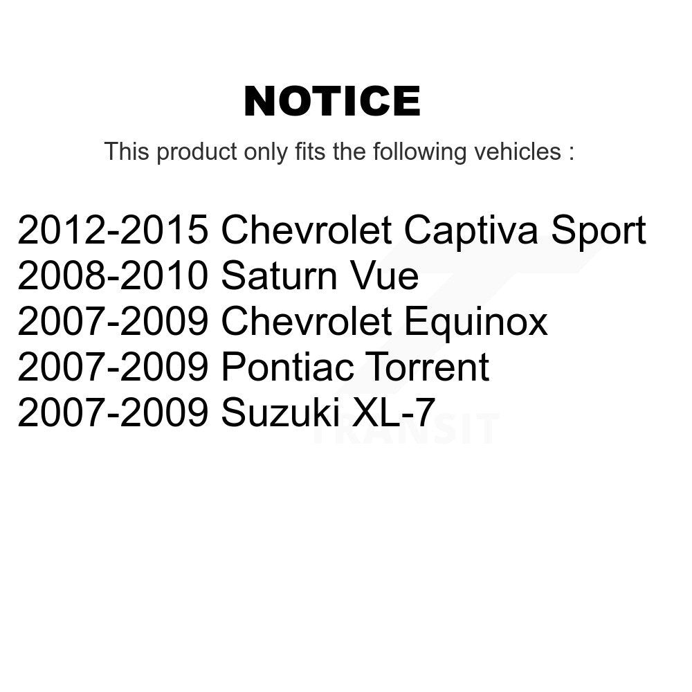 Kugel 70-512358 Rear Wheel Bearing Hub Assembly for 2007-2015 Chevrolet Equinox, Pontiac Torrent and Select Vehicles