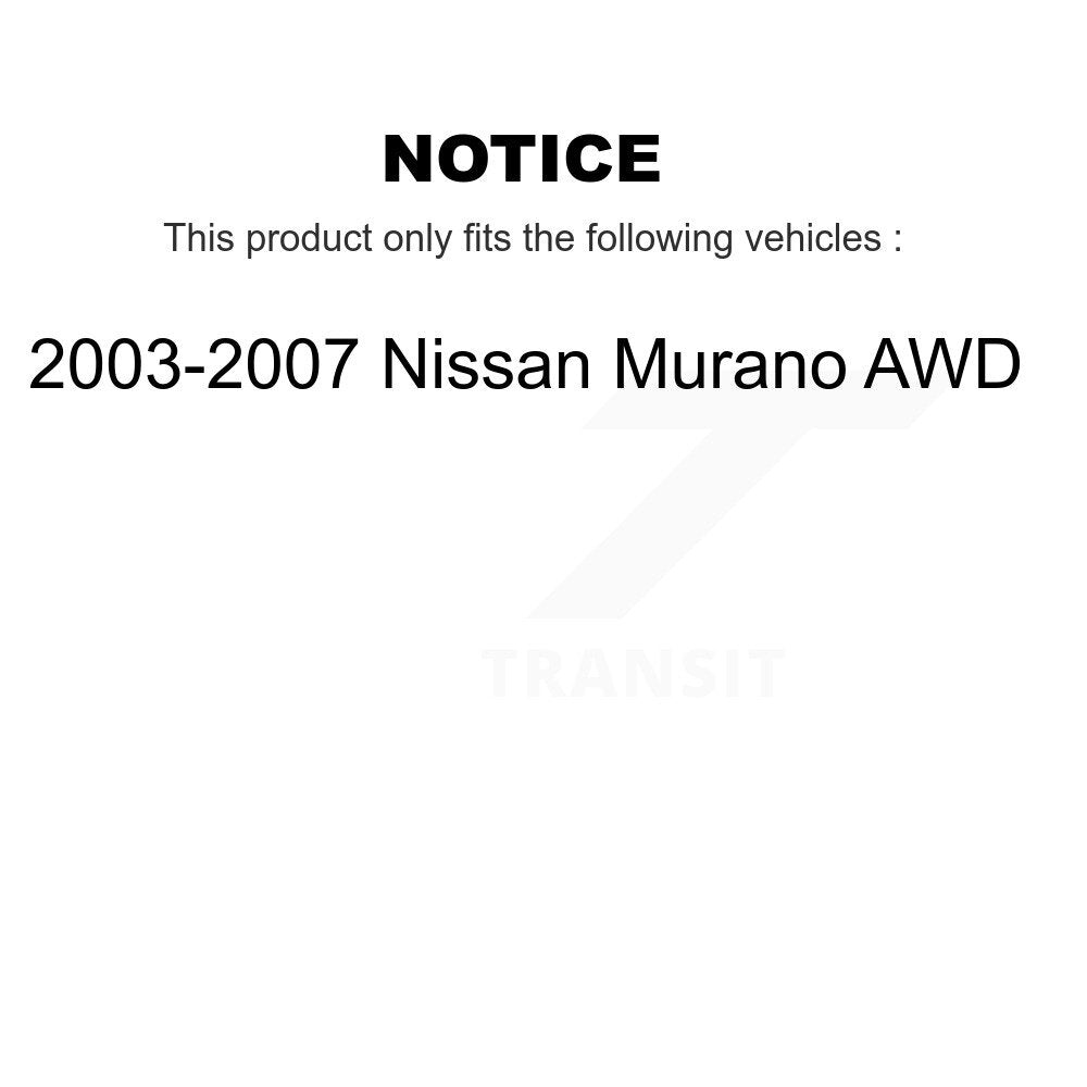 Kugel 70-512363 Rear Wheel Bearing Hub Assembly for 2003-2007 Nissan Murano
