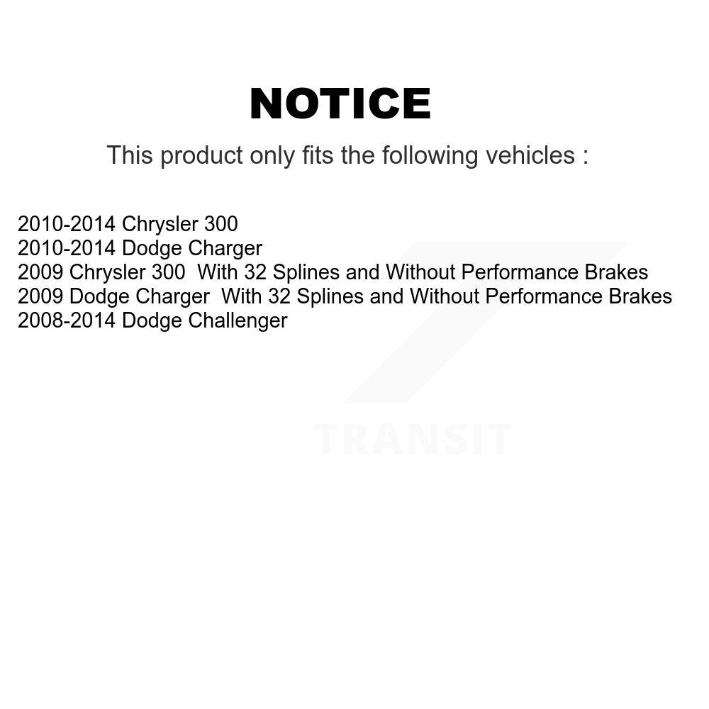 Kugel 70-512369 Rear Wheel Bearing Hub Assembly for 2008-2014 Dodge Challenger, Chrysler 300, Dodge Charger