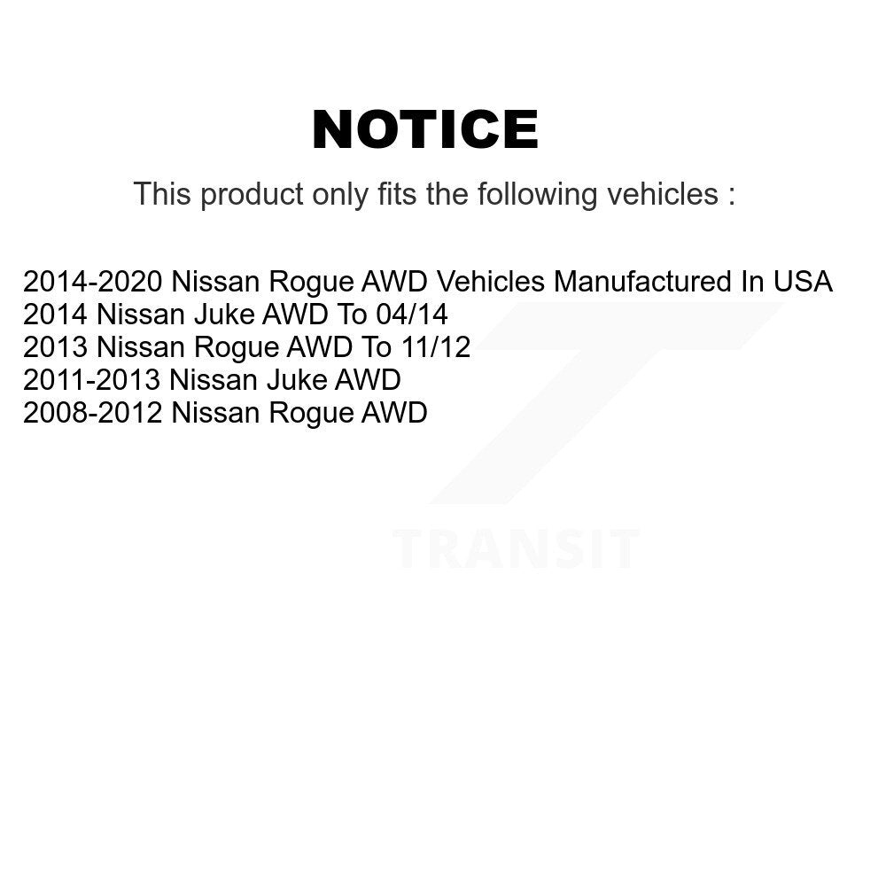 Kugel 70-512373 Rear Wheel Bearing Hub Assembly for 2008-2020 Nissan Rogue, Juke