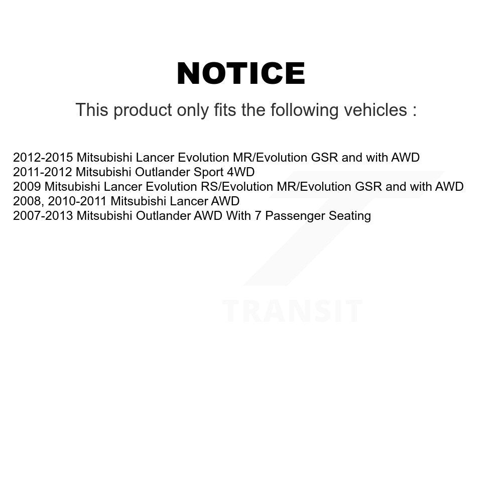 Kugel 70-512382 Rear Wheel Bearing Hub Assembly for 2007-2015 Mitsubishi Outlander, Lancer, Outlander Sport