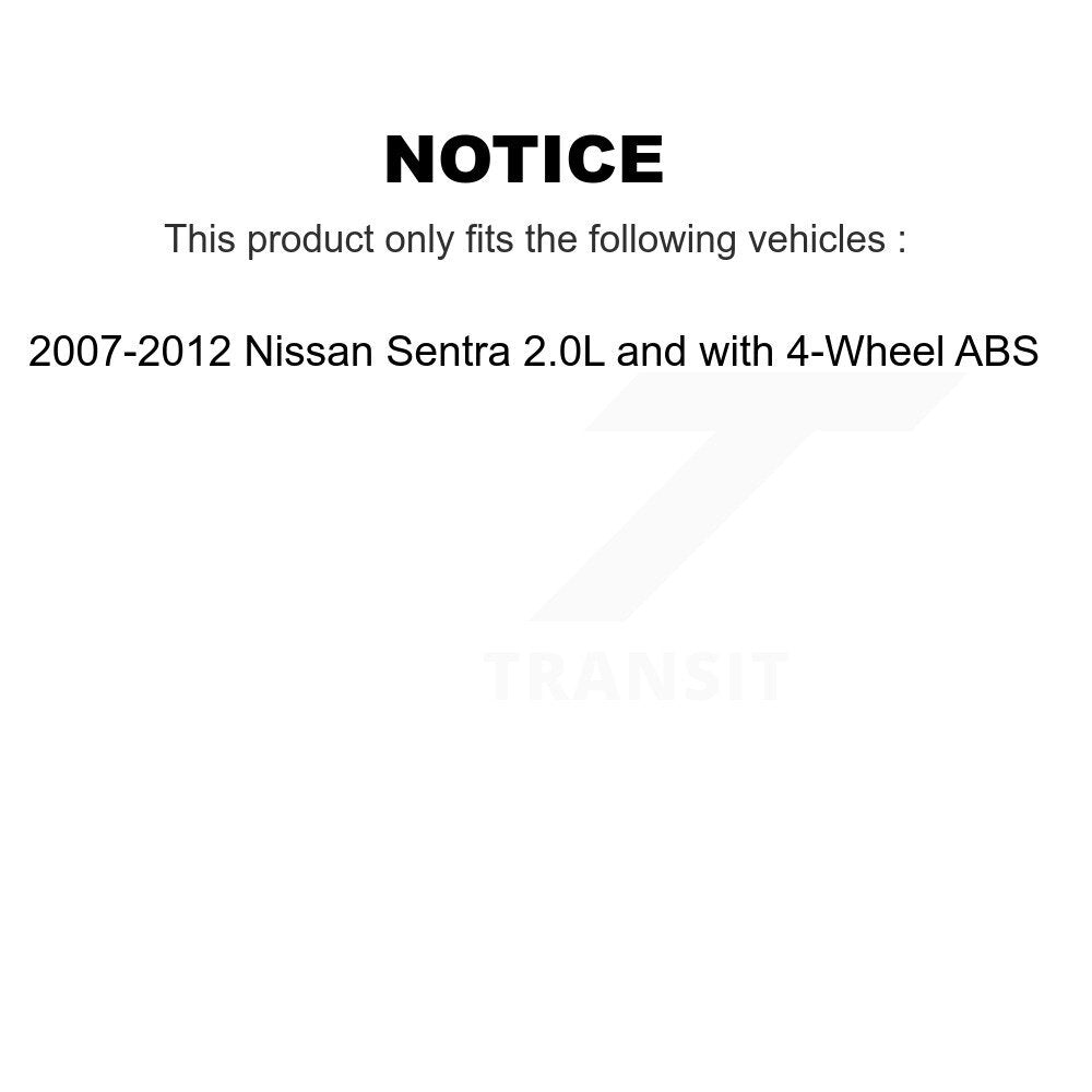 Kugel 70-512384 Rear Wheel Bearing Hub Assembly for 2007-2012 Nissan Sentra
