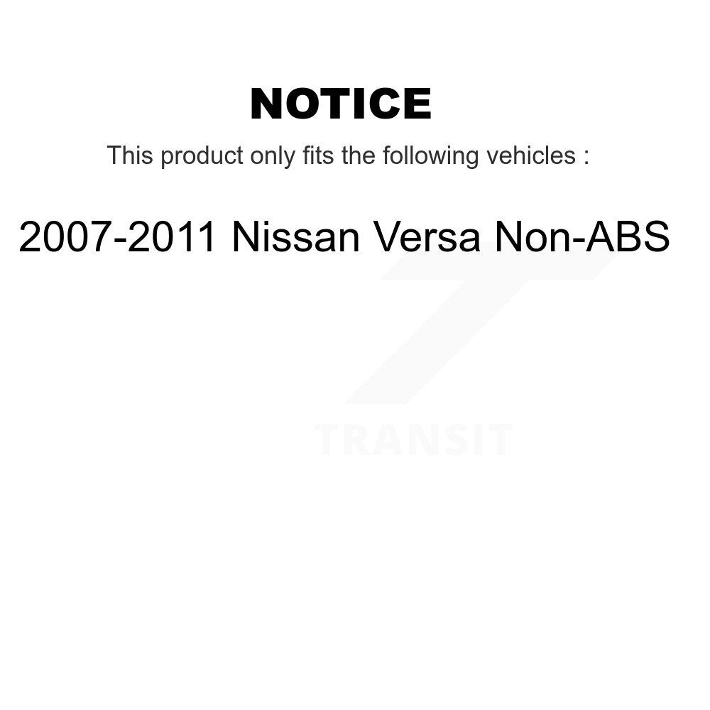 Kugel 70-512387 Rear Wheel Bearing Hub Assembly for 2007-2011 Nissan Versa