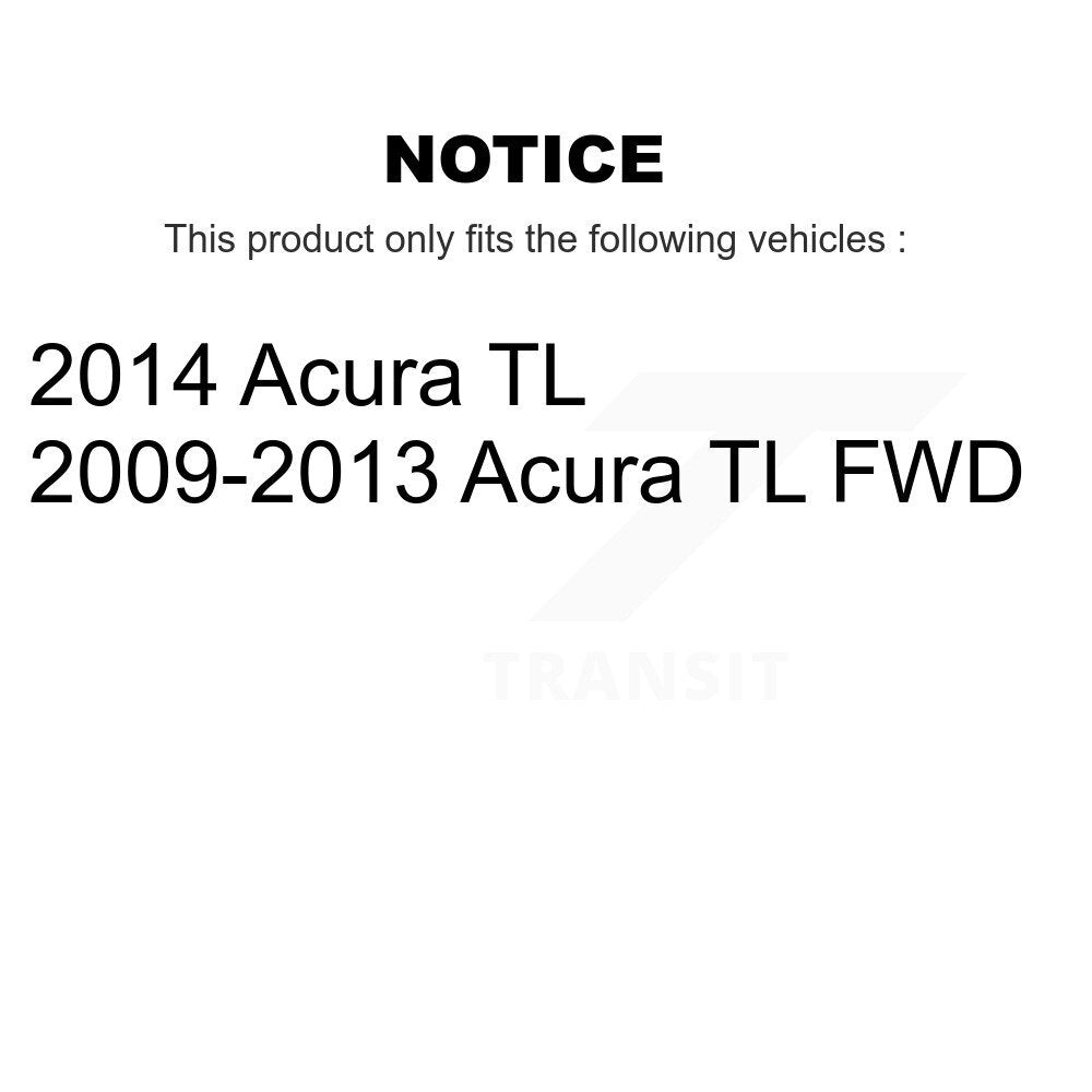 Kugel 70-512391 Rear Wheel Bearing Hub Assembly for 2009-2014 Acura TL