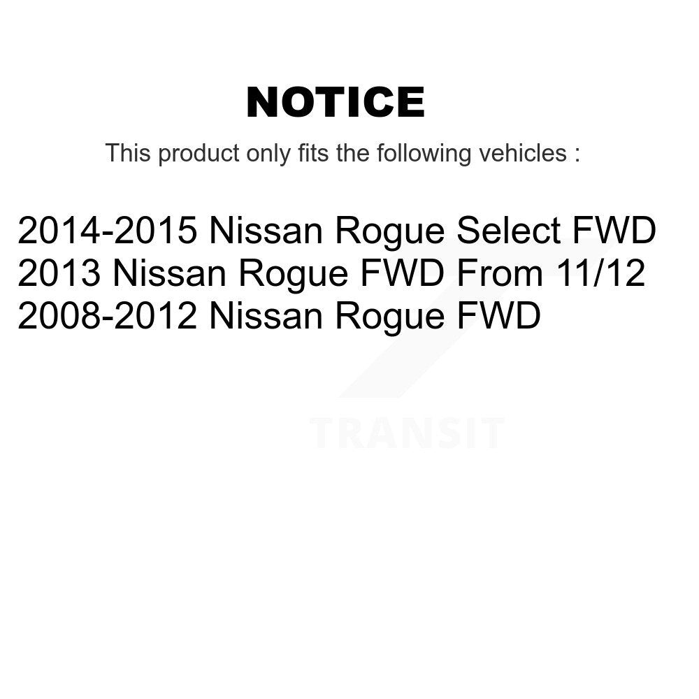 Kugel 70-512398 Rear Wheel Bearing Hub Assembly for 2008-2015 Nissan Rogue, Rogue Select