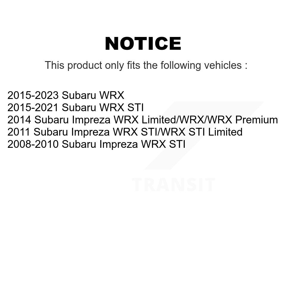 Kugel 70-512402 Rear Wheel Bearing Hub Assembly for 2008-2023 Subaru Impreza, WRX, WRX STI