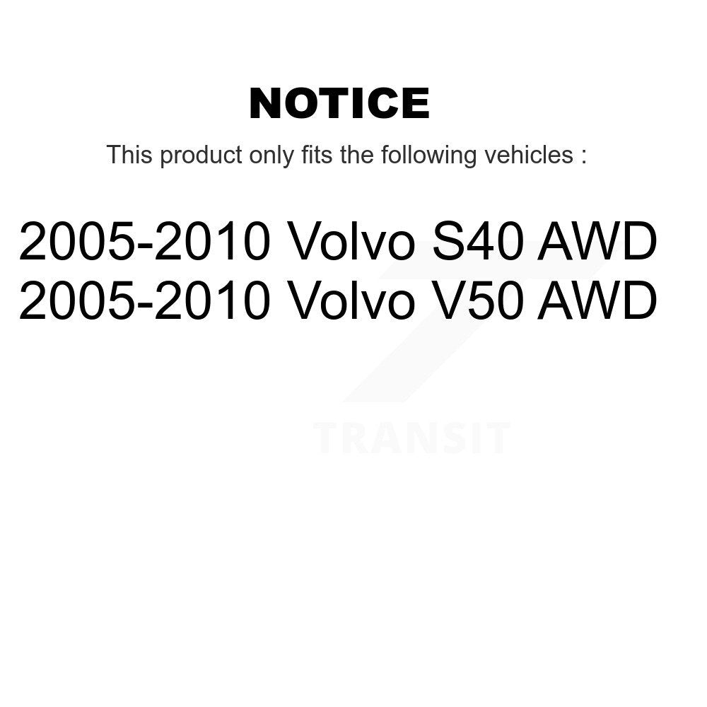 Kugel 70-512412 Rear Wheel Bearing Hub Assembly for 2005-2010 Volvo S40, V50