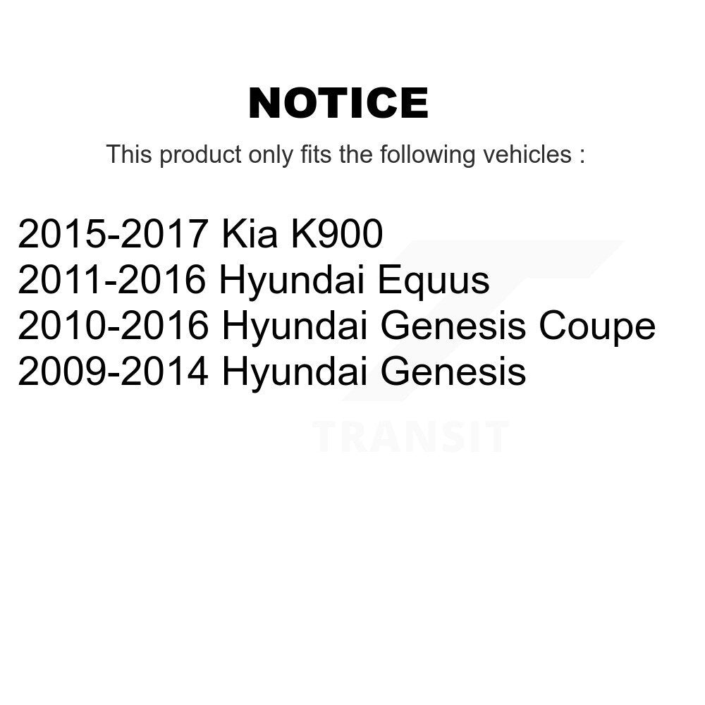 Kugel 70-512417 Rear Wheel Bearing Hub Assembly for 2009-2017 Hyundai Genesis, Hyundai Genesis Coupe and Select Vehicles