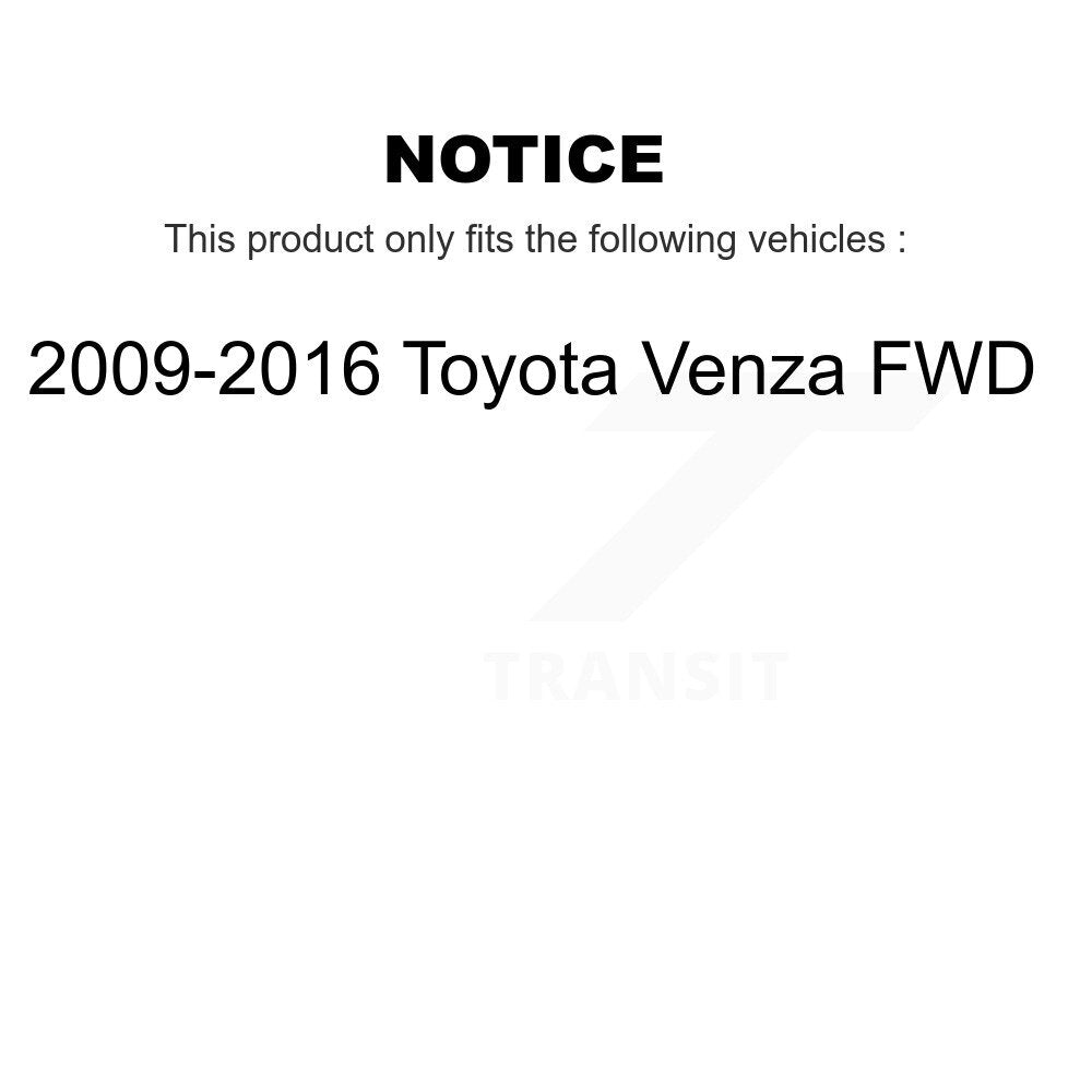 Kugel 70-512422 Rear Right Wheel Bearing Hub Assembly for 2009-2016 Toyota Venza