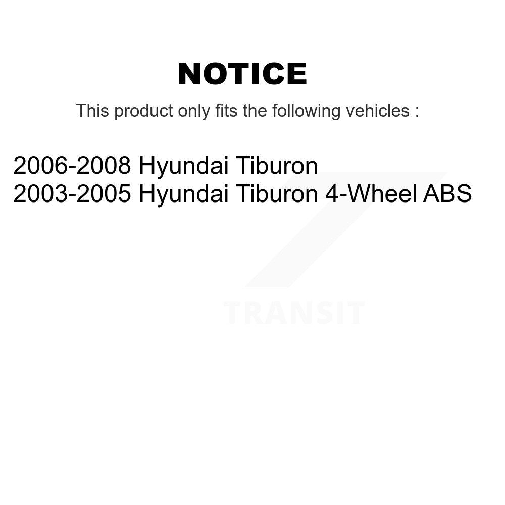 Kugel 70-512428 Rear Wheel Bearing Hub Assembly for 2003-2008 Hyundai Tiburon