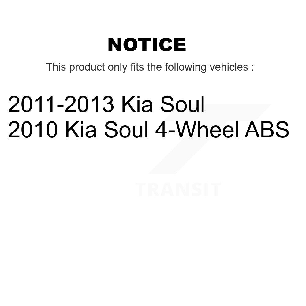 Kugel 70-512434 Rear Wheel Bearing Hub Assembly for 2010-2013 Kia Soul