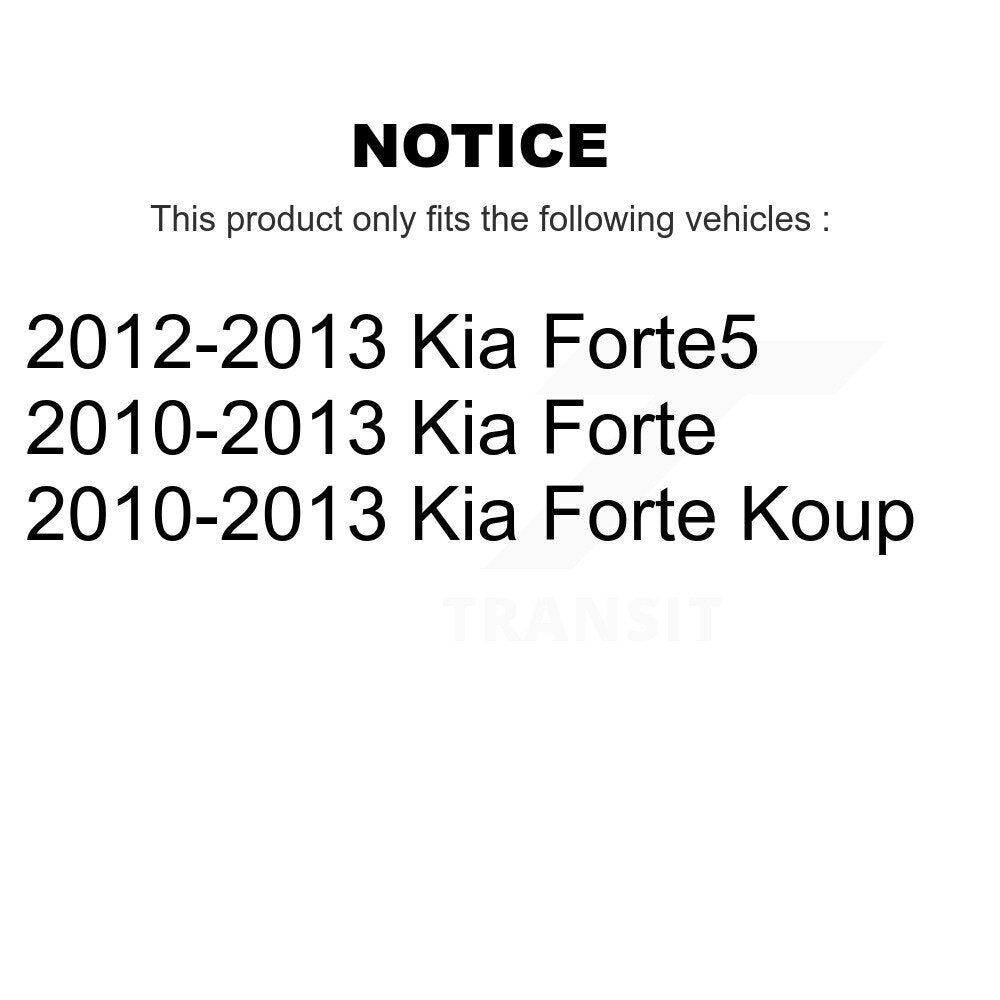 Kugel 70-512436 Rear Wheel Bearing Hub Assembly for 2010-2013 Kia Forte, Forte Koup, Forte5