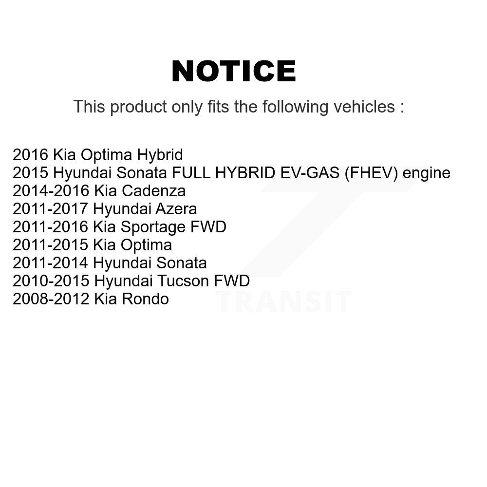 Kugel 70-512437 Rear Wheel Bearing Hub Assembly for 2008-2017 Kia Rondo, Hyundai Tucson and Select Vehicles