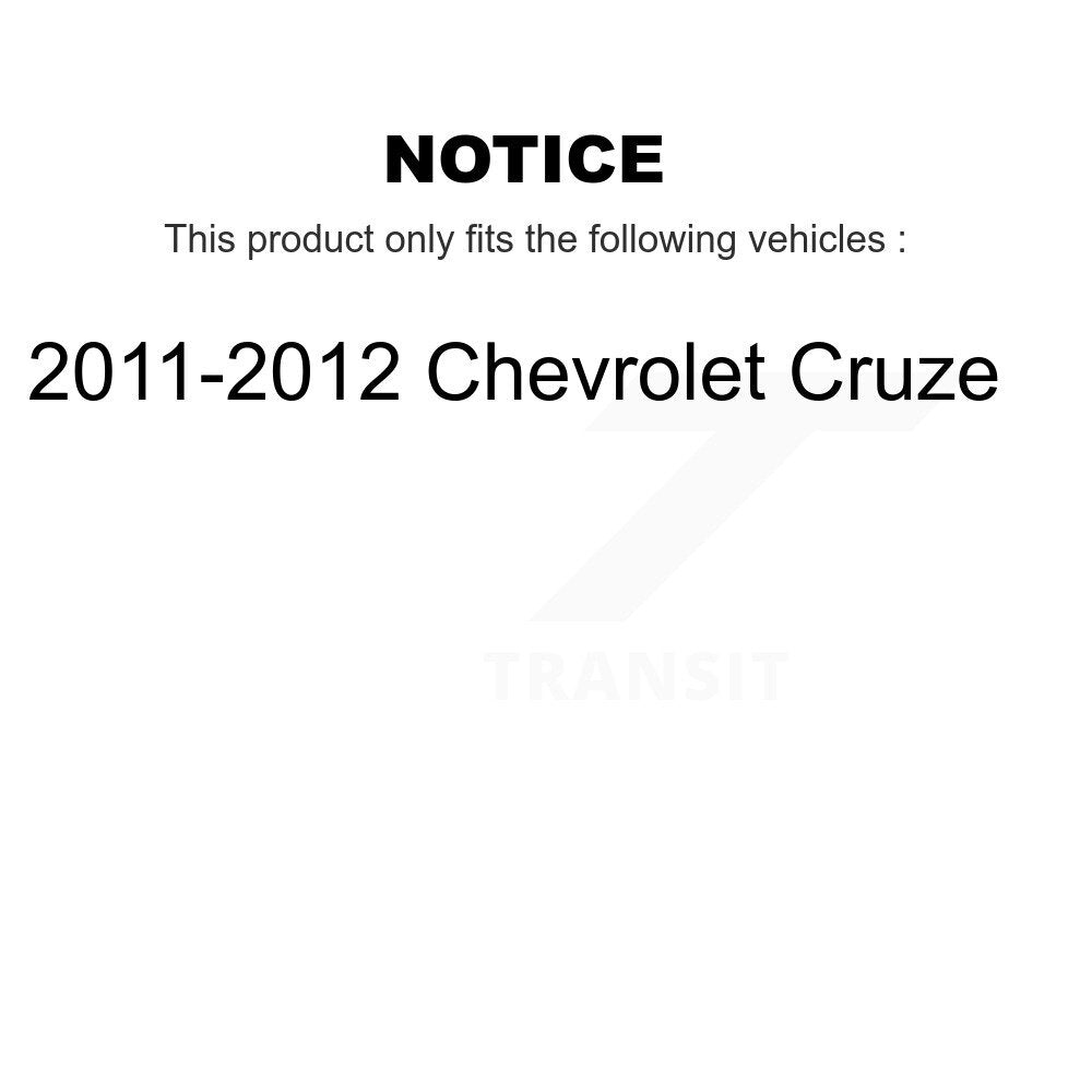 Kugel 70-512446 Rear Wheel Bearing Hub Assembly for 2011-2012 Chevrolet Cruze