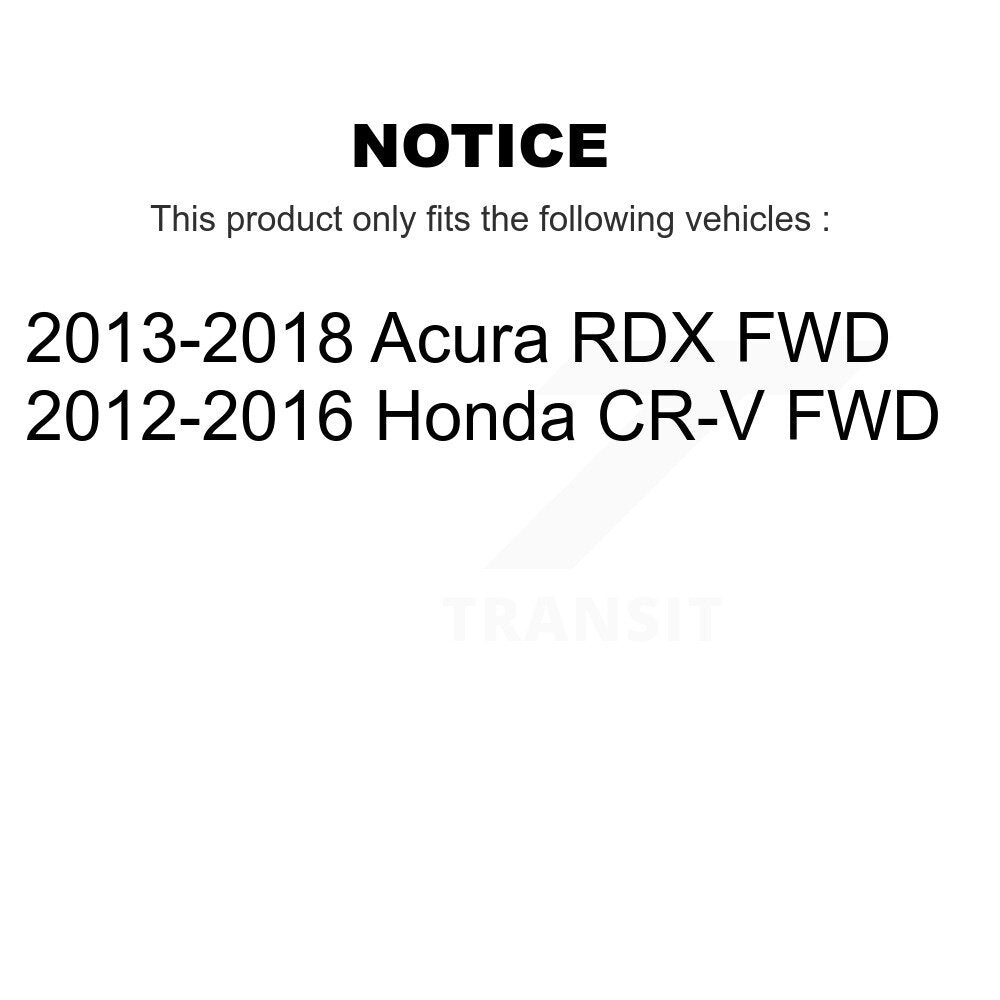 Kugel 70-512448 Rear Wheel Bearing Hub Assembly for 2012-2018 Honda CR-V, Acura RDX
