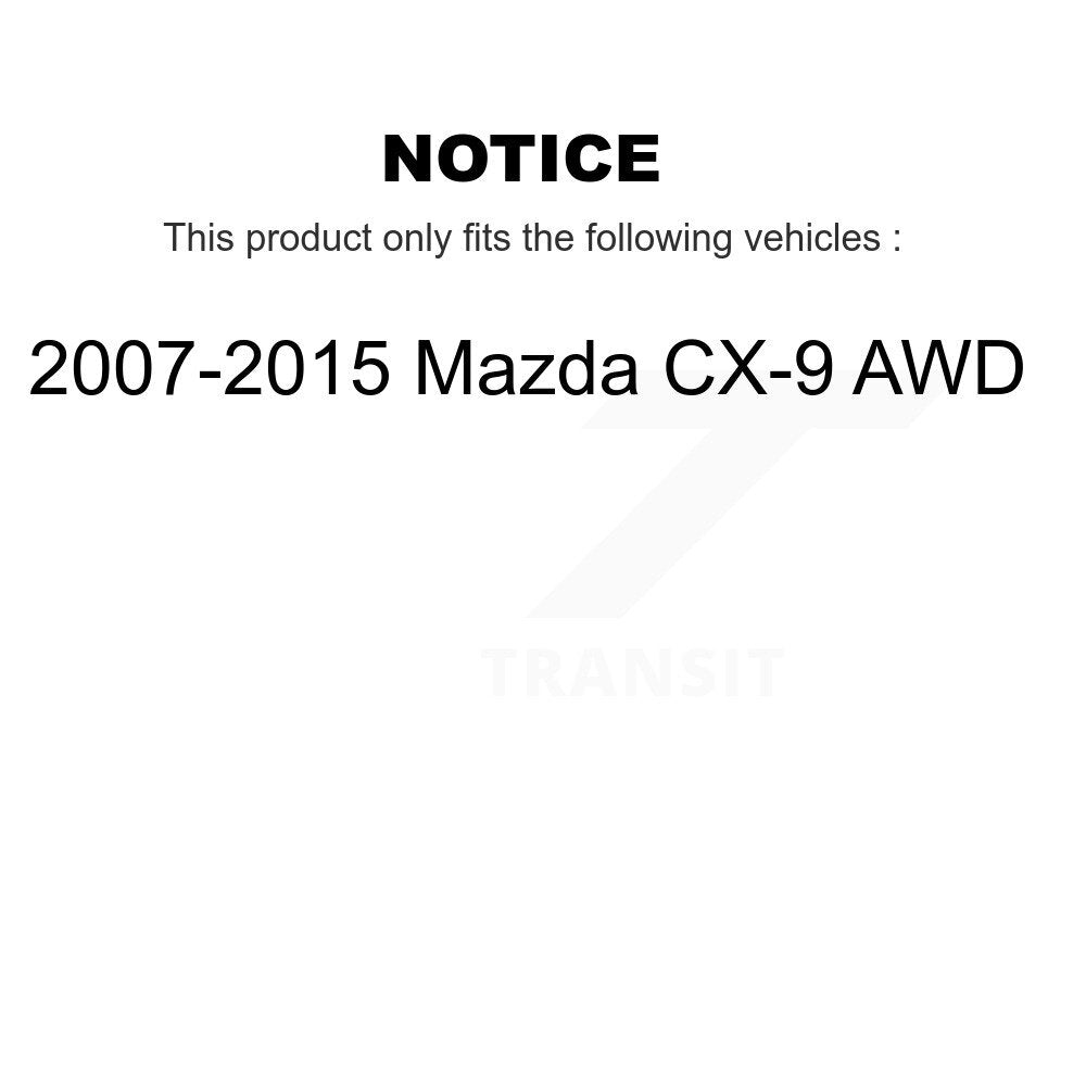 Kugel 70-512449 Rear Wheel Bearing Hub Assembly for 2007-2015 Mazda CX-9