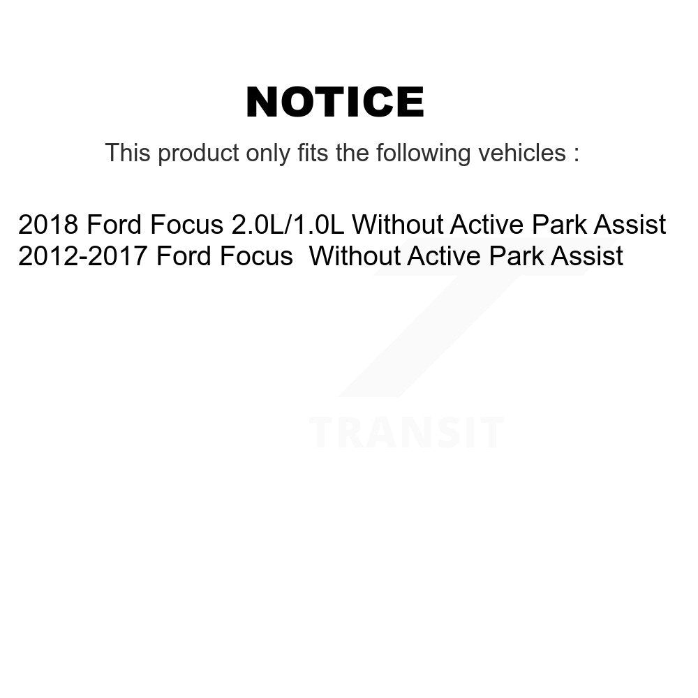 Kugel 70-512466 Rear Wheel Bearing Hub Assembly for 2012-2018 Ford Focus
