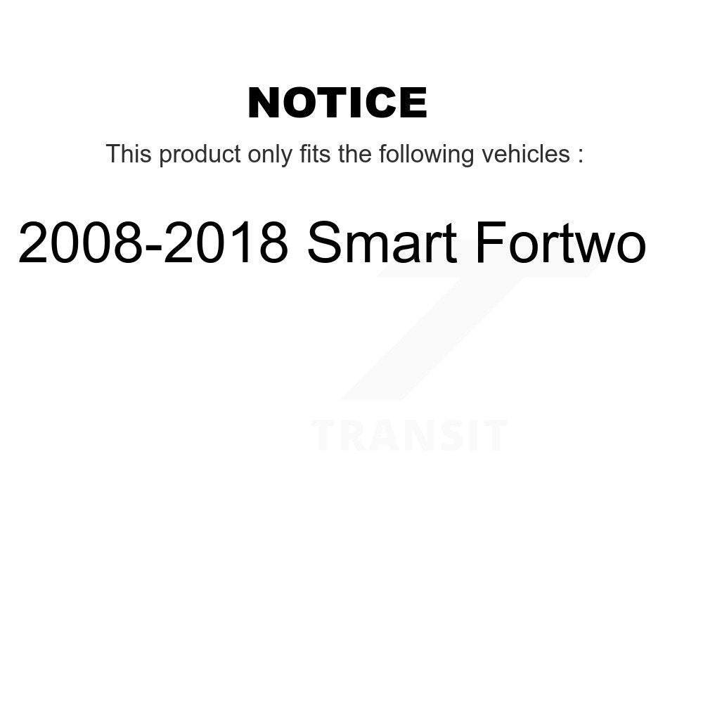 Kugel 70-512473 Rear Wheel Bearing Hub Assembly for 2008-2018 Smart Fortwo