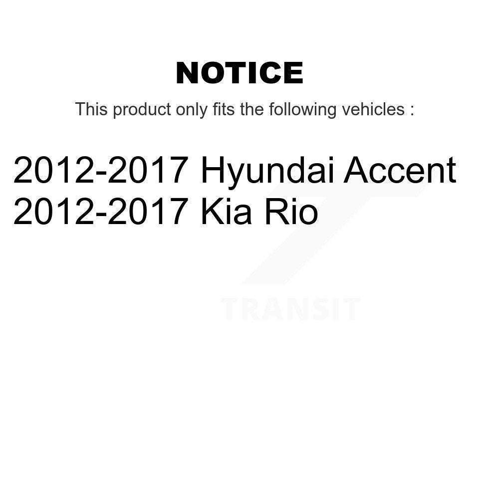 Kugel 70-512483 Rear Wheel Bearing Hub Assembly for 2012-2017 Hyundai Accent, Kia Rio