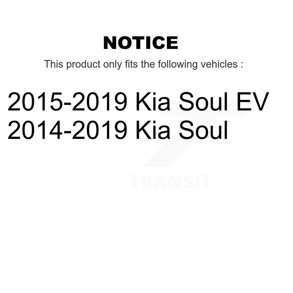 Kugel 70-512495 Rear Wheel Bearing Hub Assembly for 2014-2019 Kia Soul, Soul EV