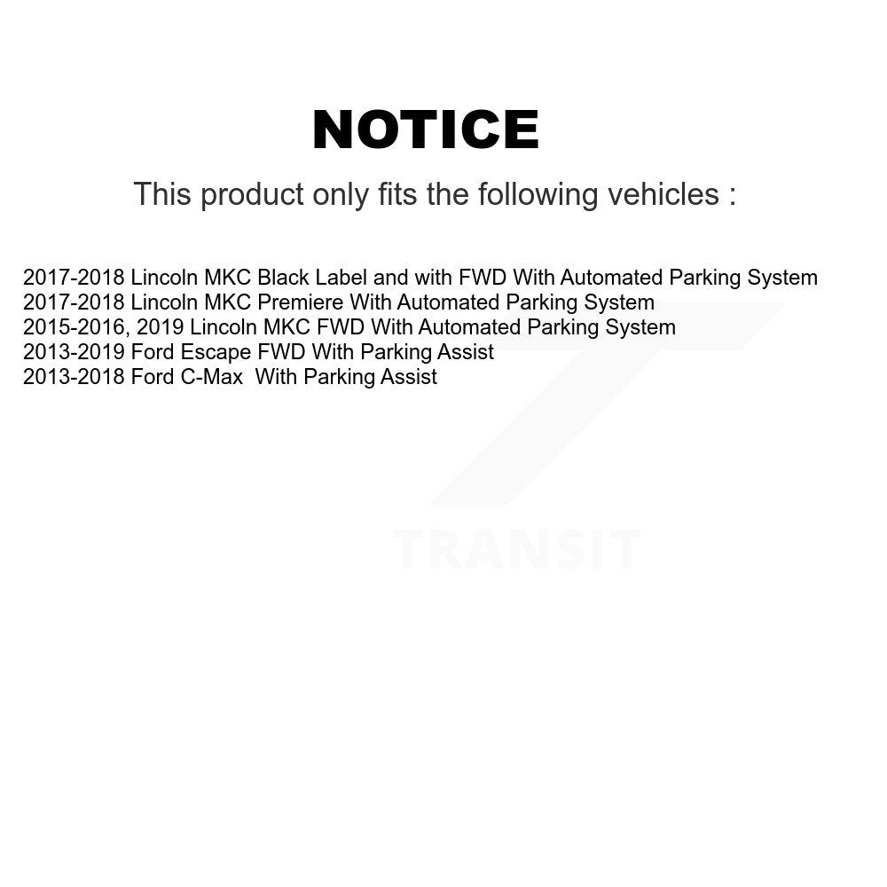 Kugel 70-512496 Rear Wheel Bearing Hub Assembly for 2013-2019 Ford C-Max, Ford Escape, Lincoln MKC