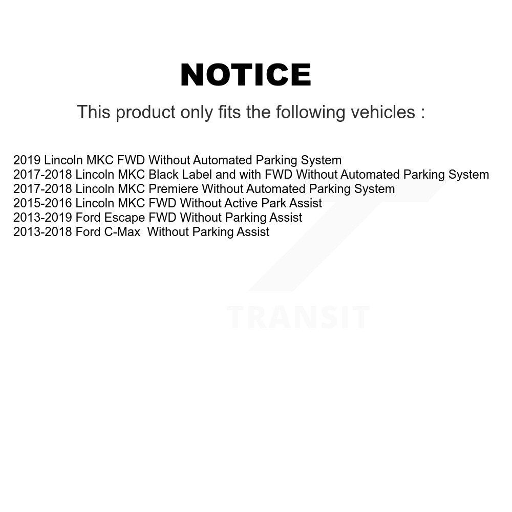 Kugel 70-512499 Rear Wheel Bearing Hub Assembly for 2013-2019 Ford C-Max, Ford Escape, Lincoln MKC