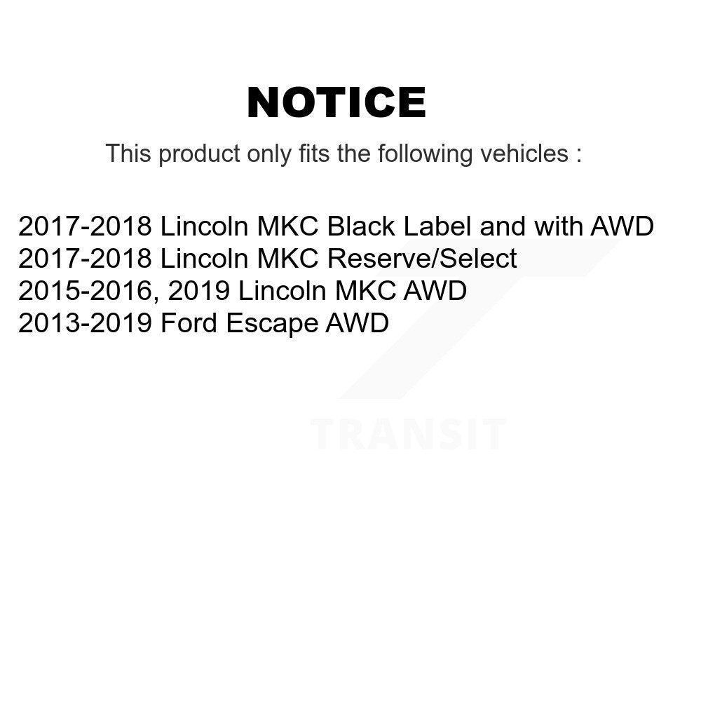 Kugel 70-512500 Rear Wheel Bearing Hub Assembly for 2013-2019 Ford Escape, Lincoln MKC