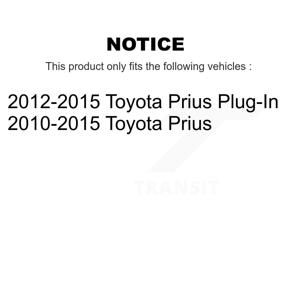 Kugel 70-512505 Rear Wheel Bearing Hub Assembly for 2010-2015 Toyota Prius, Prius Plug-In