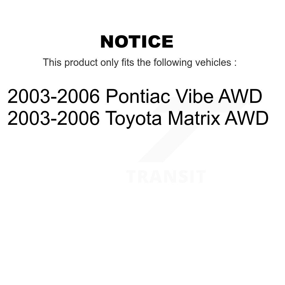 Kugel 70-512512 Rear Wheel Bearing Hub Assembly for 2003-2006 Pontiac Vibe, Toyota Matrix