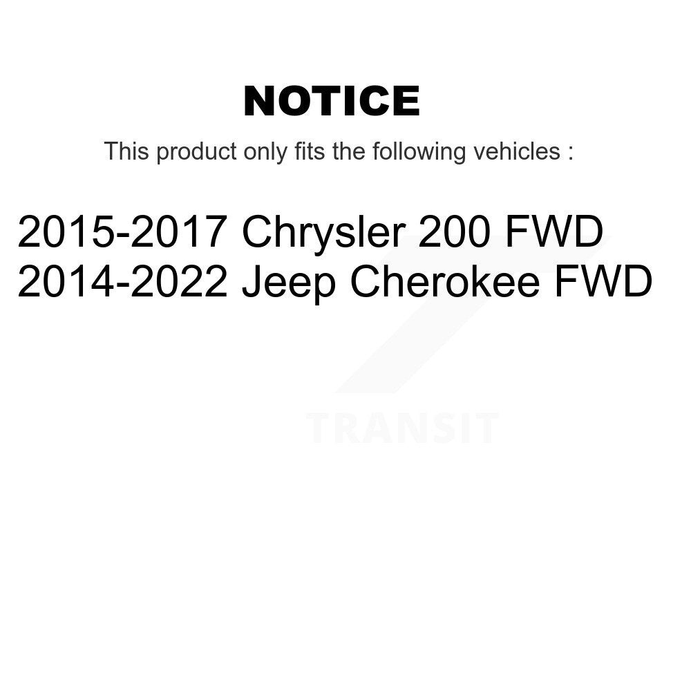 Kugel 70-512514 Rear Wheel Bearing Hub Assembly for 2014-2022 Jeep Cherokee, Chrysler 200