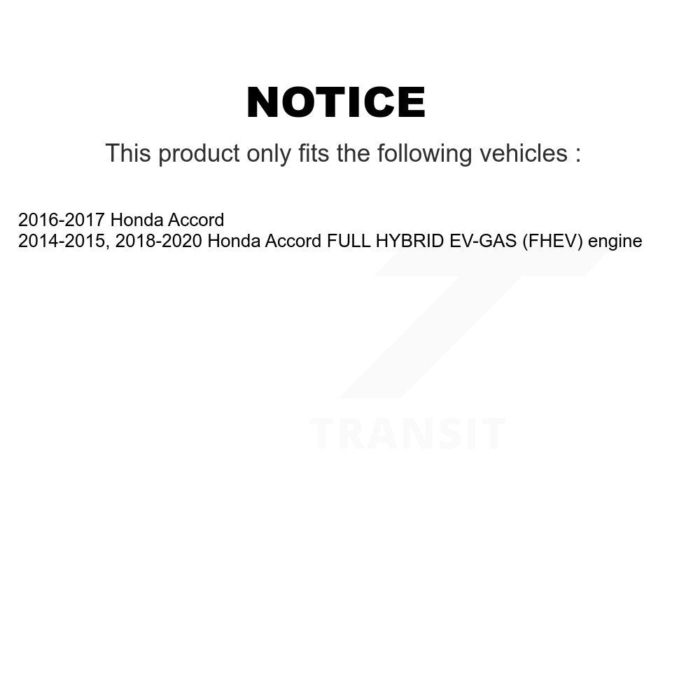 Kugel 70-512516 Rear Wheel Bearing Hub Assembly for 2014-2020 Honda Accord