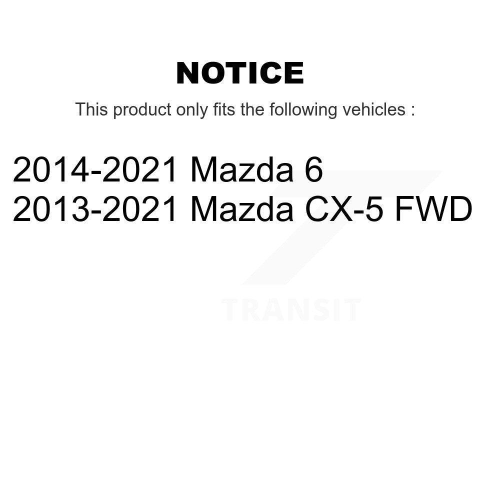 Kugel 70-512519 Rear Wheel Bearing Hub Assembly for 2013-2021 Mazda CX-5, 6