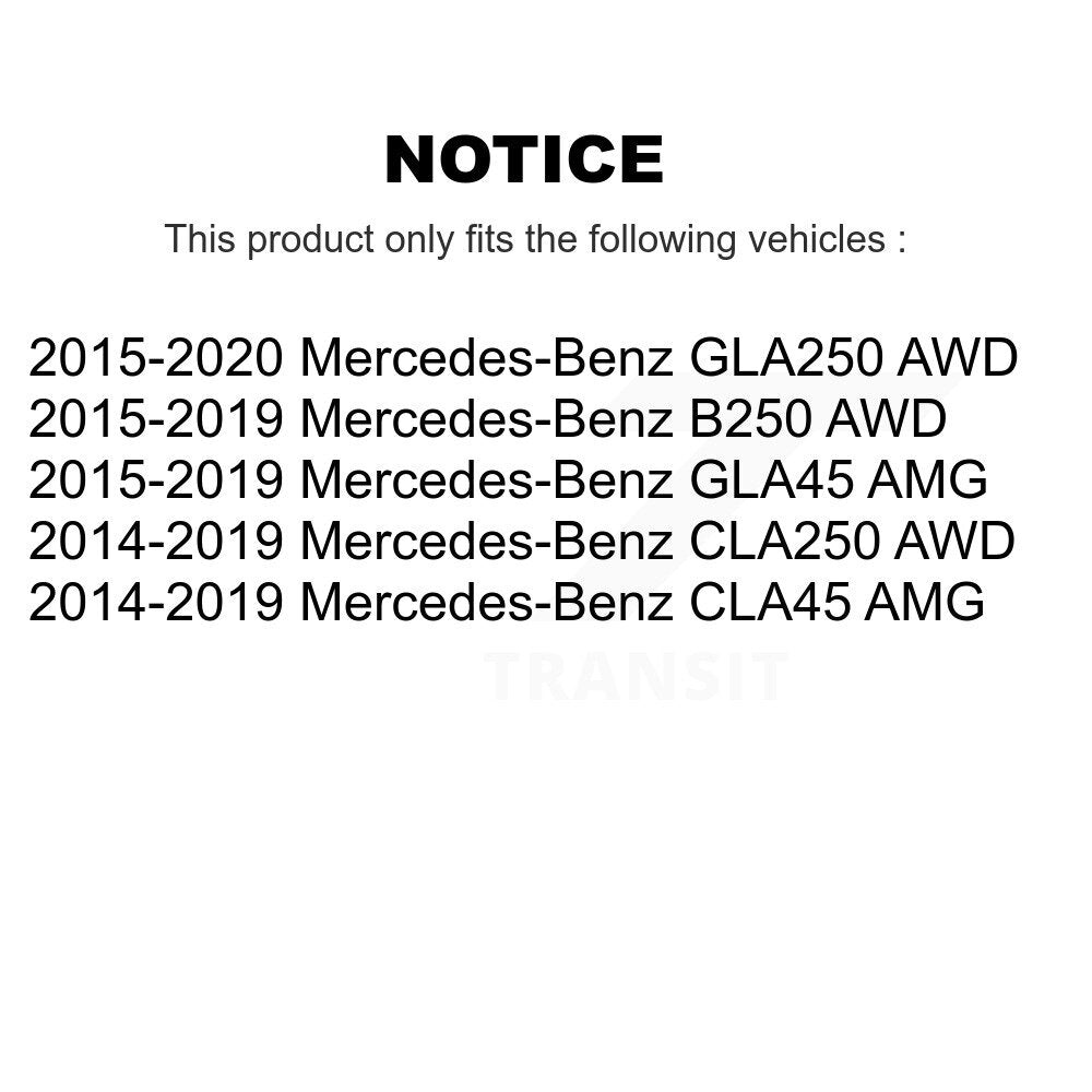 Kugel 70-512532 Rear Wheel Bearing Hub Assembly for 2014-2020 Mercedes-Benz CLA250, Mercedes-Benz CLA45 AMG and Select Vehicles
