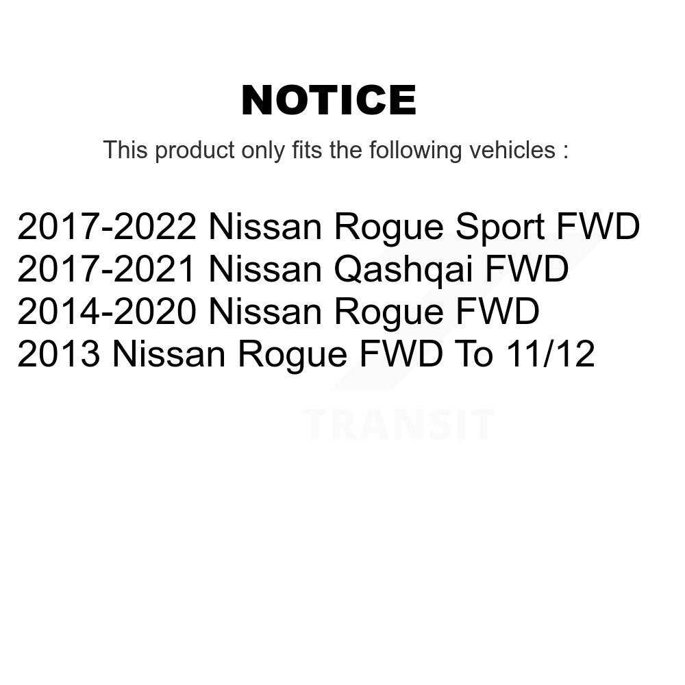 Kugel 70-512534 Rear Wheel Bearing Hub Assembly for 2013-2022 Nissan Rogue, Qashqai, Rogue Sport