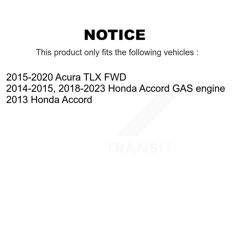 Kugel 70-512544 Rear Wheel Bearing Hub Assembly for 2013-2023 Honda Accord, Acura TLX