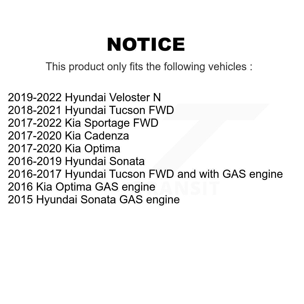 Kugel 70-512553 Rear Wheel Bearing Hub Assembly for 2015-2022 Hyundai Sonata, Hyundai Tucson and Select Vehicles