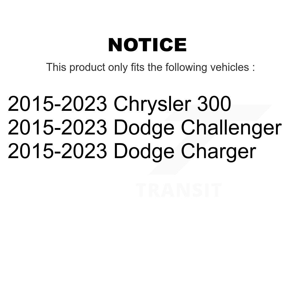 Kugel 70-512555 Rear Wheel Bearing Hub Assembly for 2015-2023 Chrysler 300, Dodge Challenger, Dodge Charger